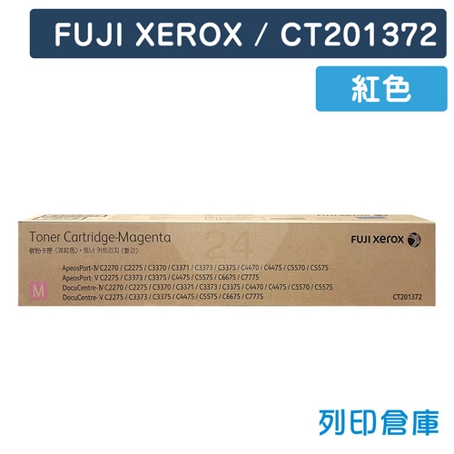 【平行輸入】Fuji Xerox CT201372 影印機紅色碳粉匣 (15K)