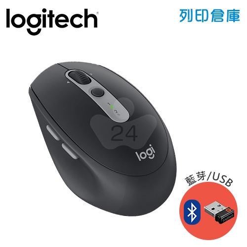 Logitech 羅技 M590多工靜音藍芽無線滑鼠-炭石黑(藍芽/USB)