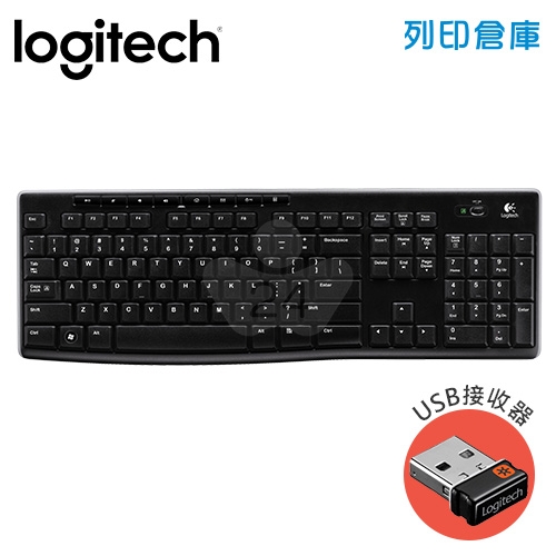 Logitech 羅技 K270無線鍵盤(USB接收器)
