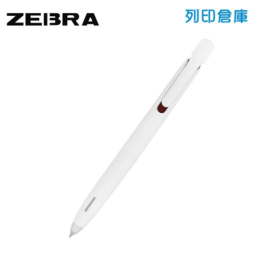 【日本文具】ZEBRA 斑馬 blen 白桿 紅墨 0.7 按壓原子筆 1支