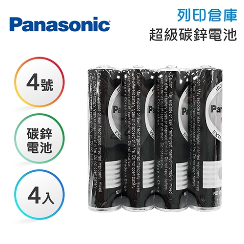 Panasonic國際 4號 碳鋅電池4入