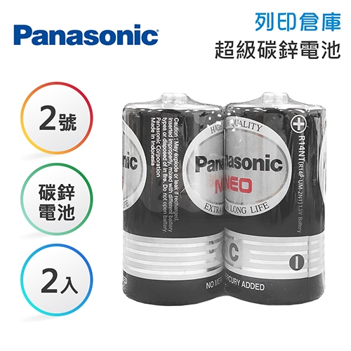 Panasonic國際 2號 碳鋅電池2入
