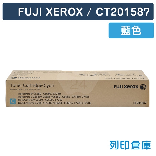 【平行輸入】Fuji Xerox CT201587 影印機藍色碳粉匣 (31.7K)