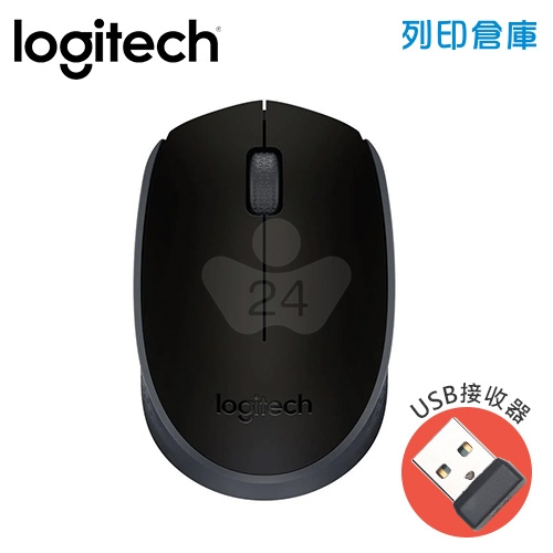 Logitech羅技 M170 無線鍵盤 (USB接收器) - 黑