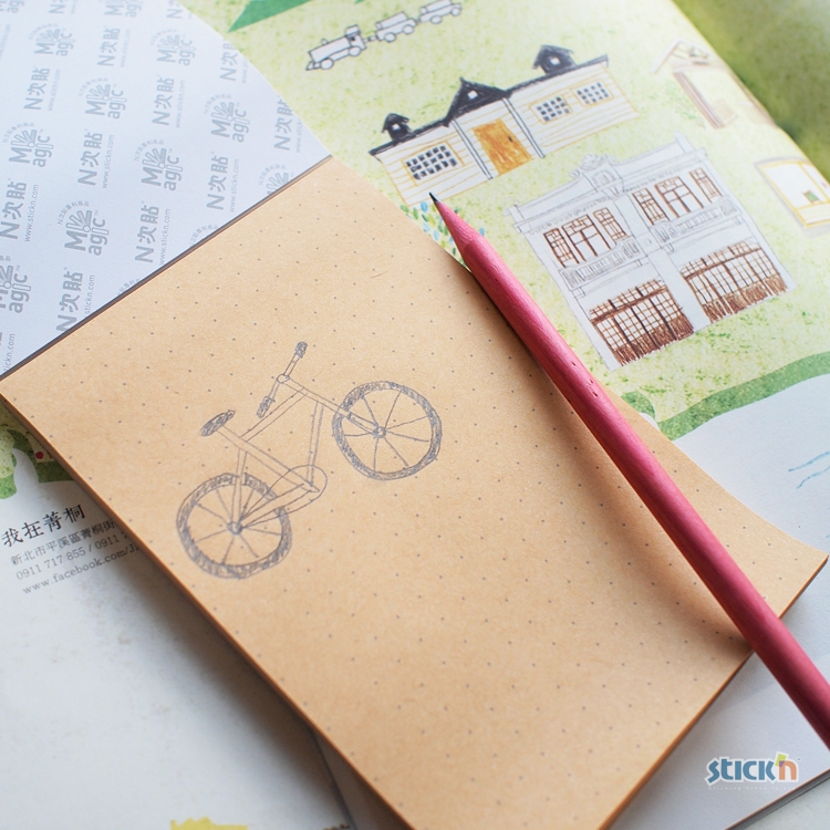 N次貼 6X4 牛皮紙魔術便條磚 (100張/本) - 61335