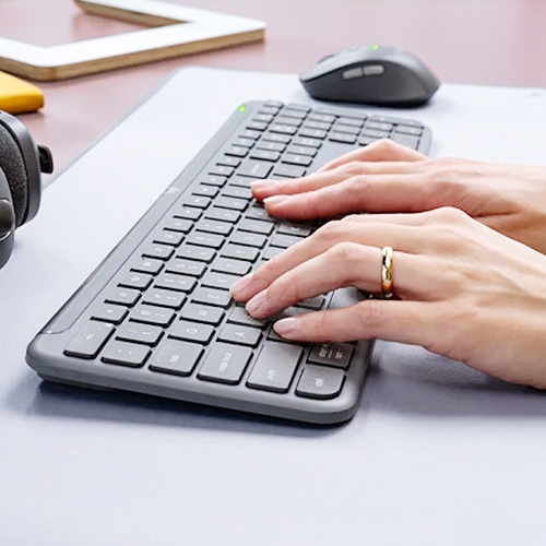 Logitech羅技 K950 無線鍵盤(藍芽) - 石墨黑