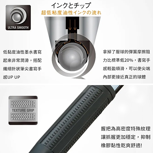 【日本文具】TOMBOW蜻蜓 MONO graph Lite BC-MGLU55 煙燻系 棕桿 黑墨 0.38 油性原子筆