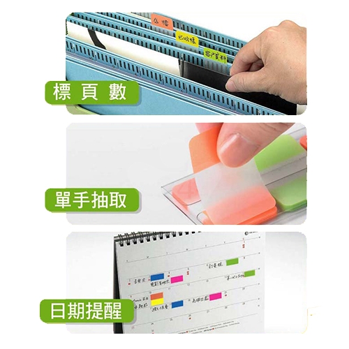 3M 686-3 Post-it利貼可再貼抽取式 超厚硬質 索引標籤利貼 索引片標籤 43x12mm (12張x5條)