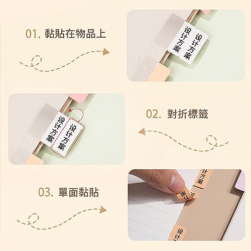 NIIMBOT精臣 B系列適用 / 30x25mm 書籤貼 重點分頁標記貼 N次貼索引貼標籤帶 月白 ( 195張 )