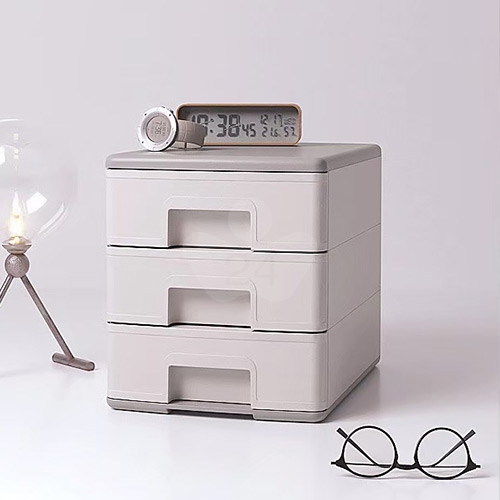 SHUTER 樹德 PC-1103 魔法收納力 A4玲瓏盒 暖米灰 (個)