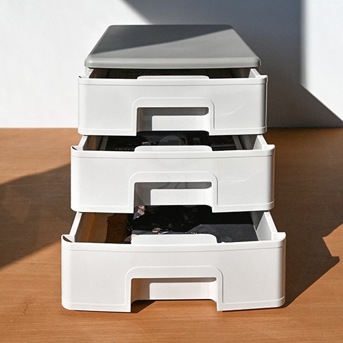 SHUTER 樹德 PC-1103 魔法收納力 A4玲瓏盒 暖米灰 (個)