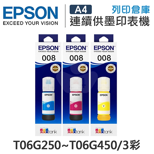 EPSON T06G250~T06G450 原廠盒裝防水墨水組(3彩)