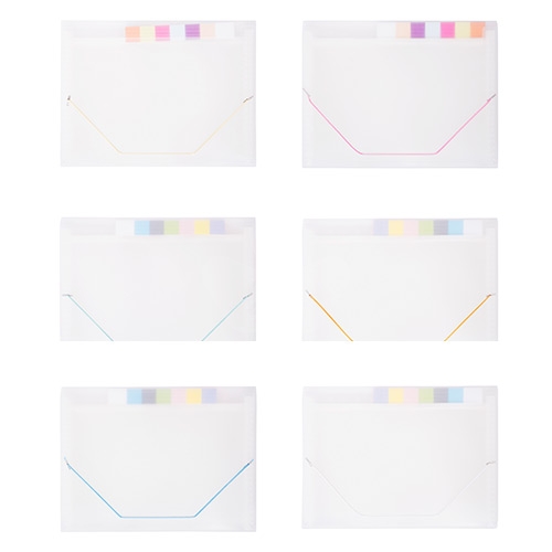 連勤 LCWA412 簡約風 A4 12層鬆緊帶PP風琴夾－透白1本（顏色隨機）