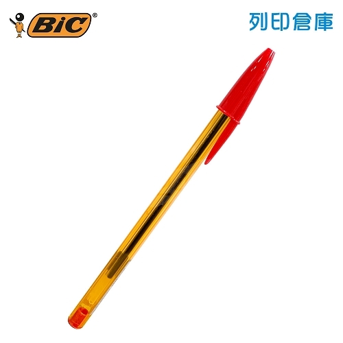 【日本文具】BIC比克 Cristal CST-OF08REDB20J 經典款 0.8mm 水晶原子筆 紅色 1支