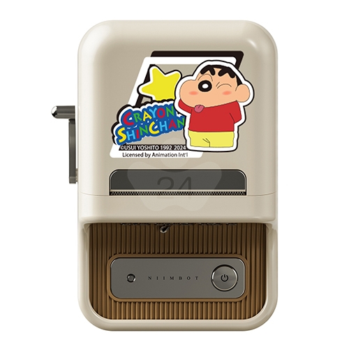 NIIMBOT精臣 B21 Pro 升級高清版 大尺寸熱感應標籤機 奶白 蠟筆小新 (適用20-50mm標籤帶)