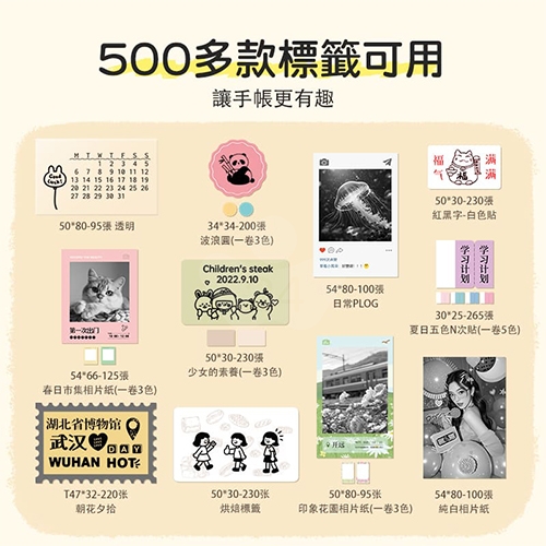 NIIMBOT精臣 B21 Pro 升級高清版 大尺寸熱感應標籤機 曜白金 蠟筆小新 (適用20-50mm標籤帶)