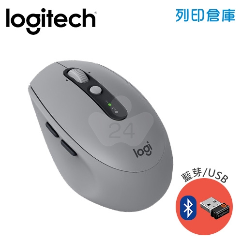 Logitech 羅技 M590多工靜音藍芽無線滑鼠-石板灰(藍芽/USB)
