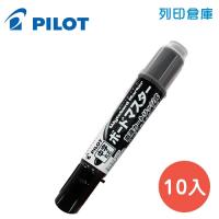 PILOT 百樂  WMBM-12L 黑色 可換卡水白板筆-中字 10入/盒