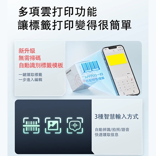 NIIMBOT精臣 B3S_P 升級版 大尺寸熱感應標籤機 (適用20-75mm以內標籤帶)