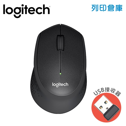 Logitech 羅技 M331無線靜音滑鼠-黑(USB接收器)