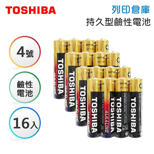 TOSHIBA東芝 4號 持久型鹼性電池 4入*4組