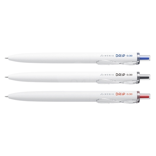 MENIU 米扭 DP0.38L DRIP水滴筆 0.38 白桿藍芯 1支