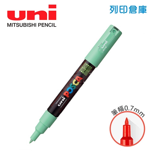 UNI三菱 POSCA PC-1M.LG 極細 水性壓克力顏料筆 不透明水性麥克筆 5淺綠色