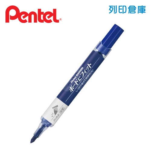 PENTEL 飛龍 EMWL5SBF 藍色 2.3~4.5mm 彈力後壓白板筆 1支