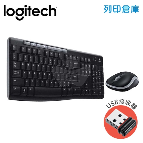 Logitech 羅技 MK270r 無線滑鼠鍵盤組(USB接收器)