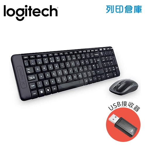 Logitech 羅技 MK220無線滑鼠鍵盤組(USB接收器)