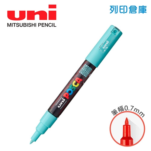 UNI三菱 POSCA PC-1M.AQ.G 極細 水性壓克力顏料筆 不透明水性麥克筆 P6柔和綠