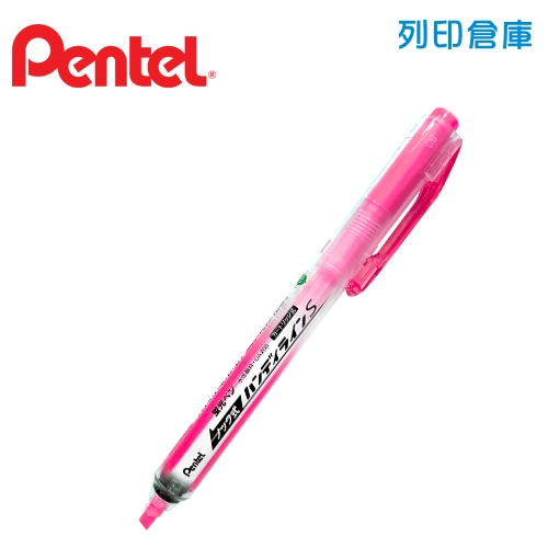 PENTEL飛龍 SXNS15-P 粉紅色自動螢光筆 1支