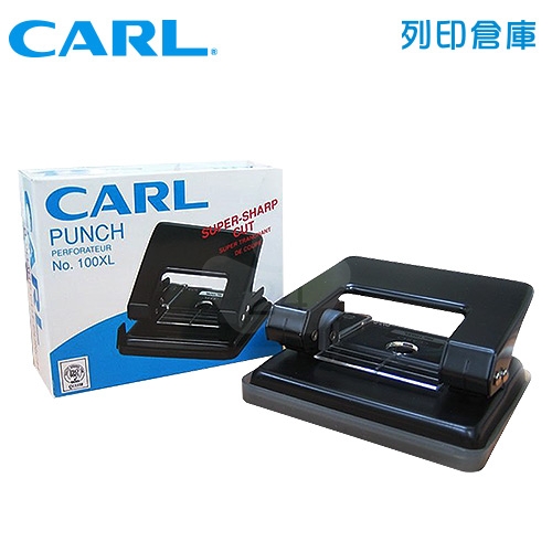 【預購商品】CARL明祥 NO.100XL 二孔打孔機－黑色1台