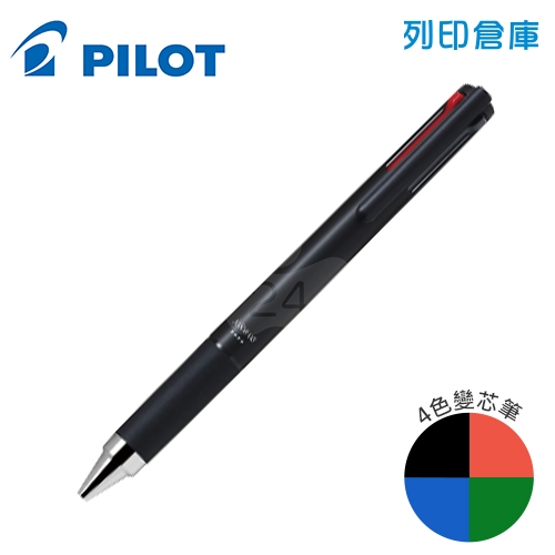 PILOT 百樂 LKJP-60S4-B 超級果汁四色筆 0.4－黑桿