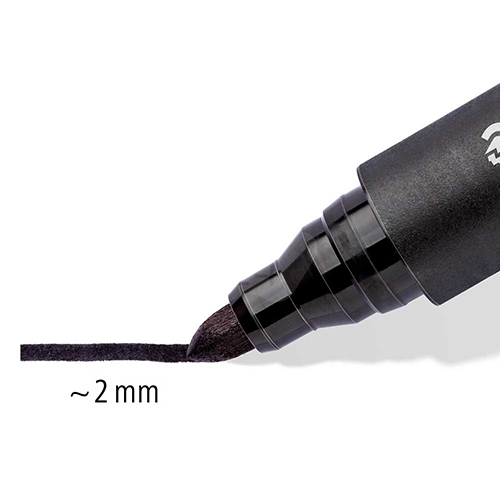 STAEDTLER施德樓 MS352-2 紅色 圓頭 防乾油性麥克筆 1支