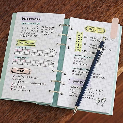 【日本文具】Kanmido甘美堂 Coco Fusen M CF-1201 硬質攜帶式標籤貼 硬質便利貼 索引貼 造型便利貼 12x42mm 粉彩 - 25張x4色(綠/紫/黃/紅) / 包