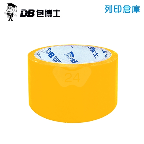 包博士 OPP 彩色透明封箱膠帶 彩色膠帶 48mm*50y 黃色 / 捲