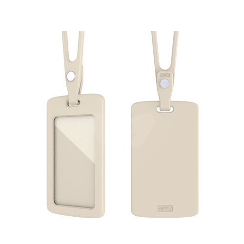 ABEL力大 03603-GY 超Q彈矽膠證件套繩組 識別證件套 杏灰色