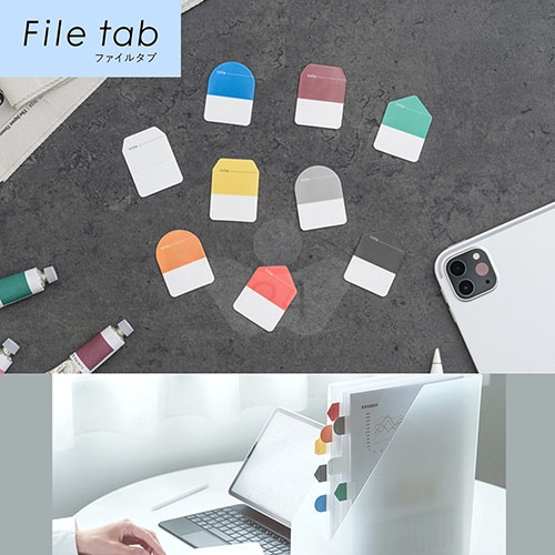 【日本文具】Kanmido甘美堂 File Tab FT-3004 N次貼資料索引貼片(厚) 索引標籤分頁貼 標籤貼 書籤貼 重點分頁標記貼 - 幾何款 / 包