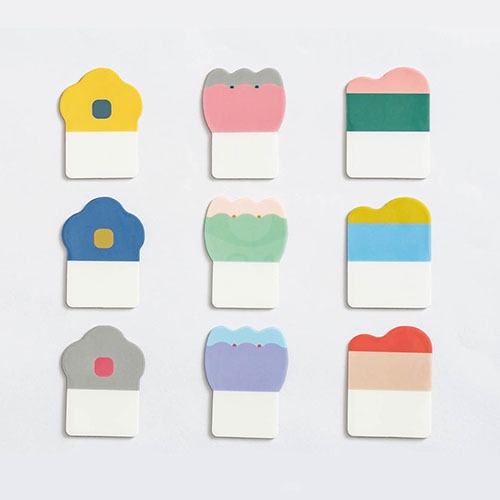 【日本文具】Kanmido甘美堂 File Tab FT-3003 N次貼資料索引貼片(厚) 索引標籤分頁貼 標籤貼 書籤貼 重點分頁標記貼 - 花波款 / 包