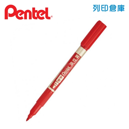 PENTEL 飛龍 NS75 紅色 1.2mm 細字油性筆 1支