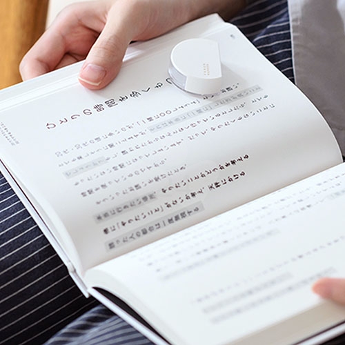 【日本文具】Kanmido甘美堂 Fusen marker FM-1003 COLOR螢光記號標籤貼 立可帶式螢光筆 可撕除標籤膠帶 劃重點神器 (6mm x 5m) 灰色 - 1個