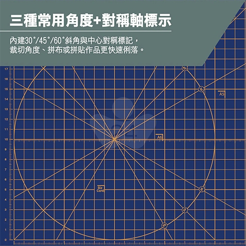 ABEL 力大牌 66830 B/G A3墨影雙面切割板 厚0.3cm切割墊 墨棕+礦綠 / 片