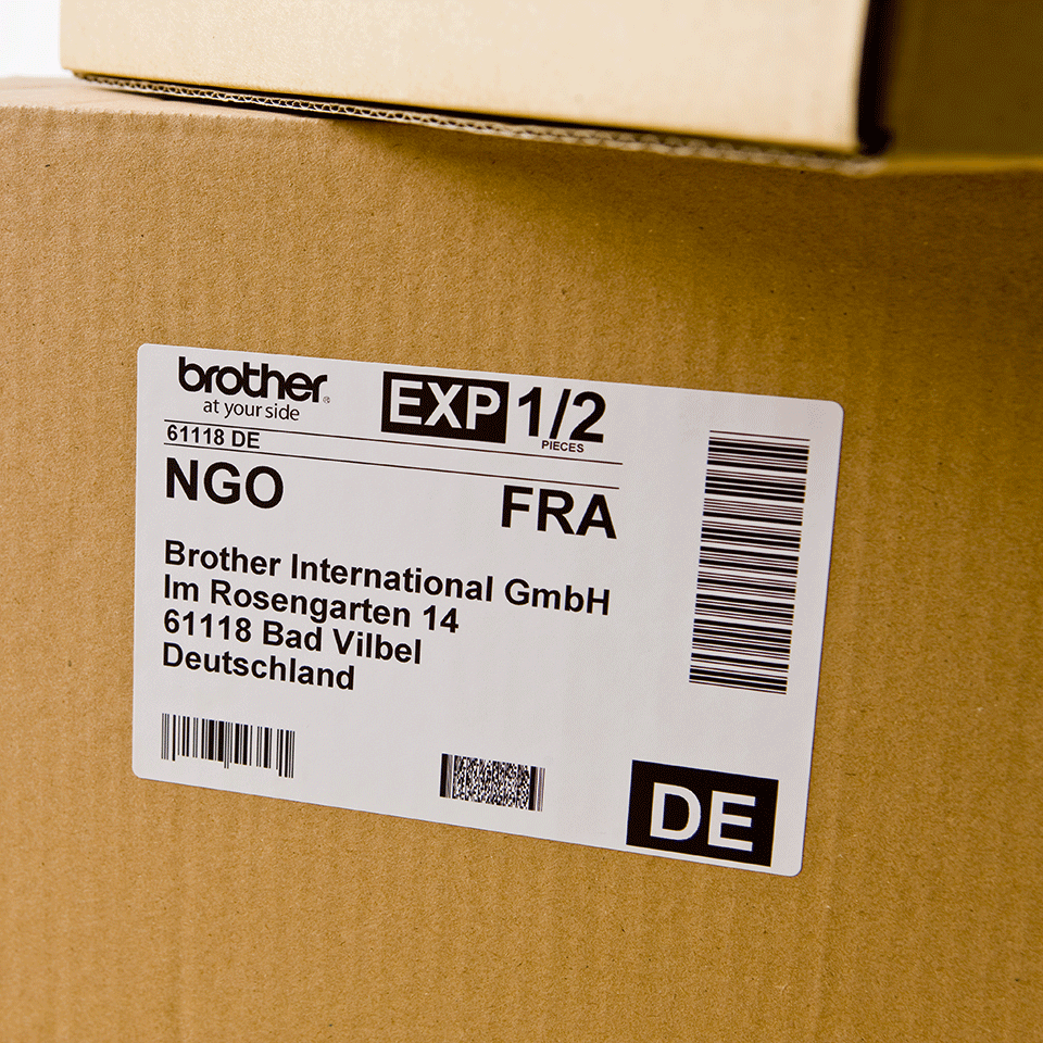 Brother DK-11202 紙質白底黑字定型標籤帶 (62 X 100mm)