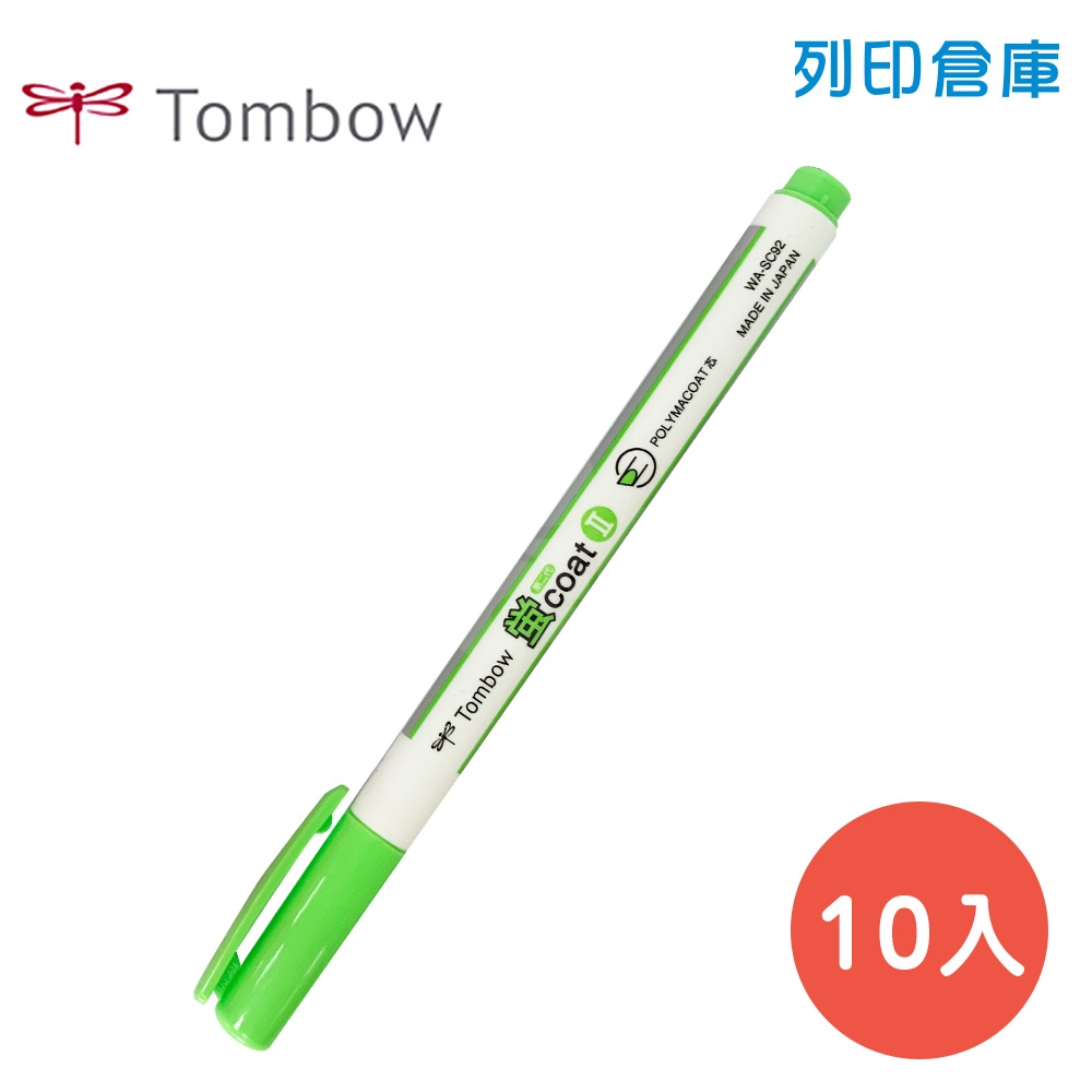TOMBOW 蜻蜓牌 WASC-29 綠色 螢光筆 10入/盒