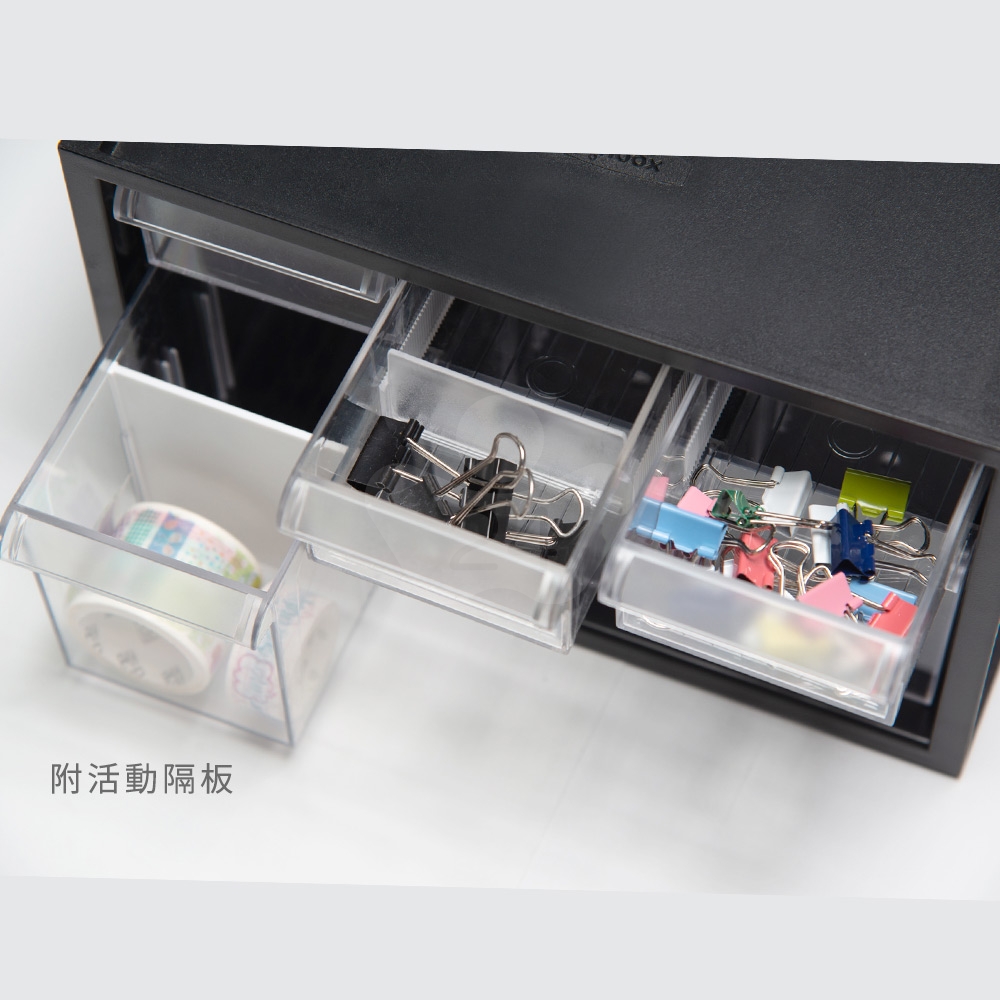 SHUTER 樹德 A9-333 小幫手零件分類箱 黑色 6抽 (個)