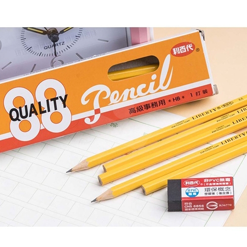 LIBERTY 利百代 NO.88  高級皮頭六角鉛筆 HB (12支/盒)