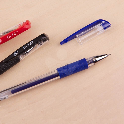 SKB 文明 G-187 藍色 0.38 全針管中性筆 12支/盒