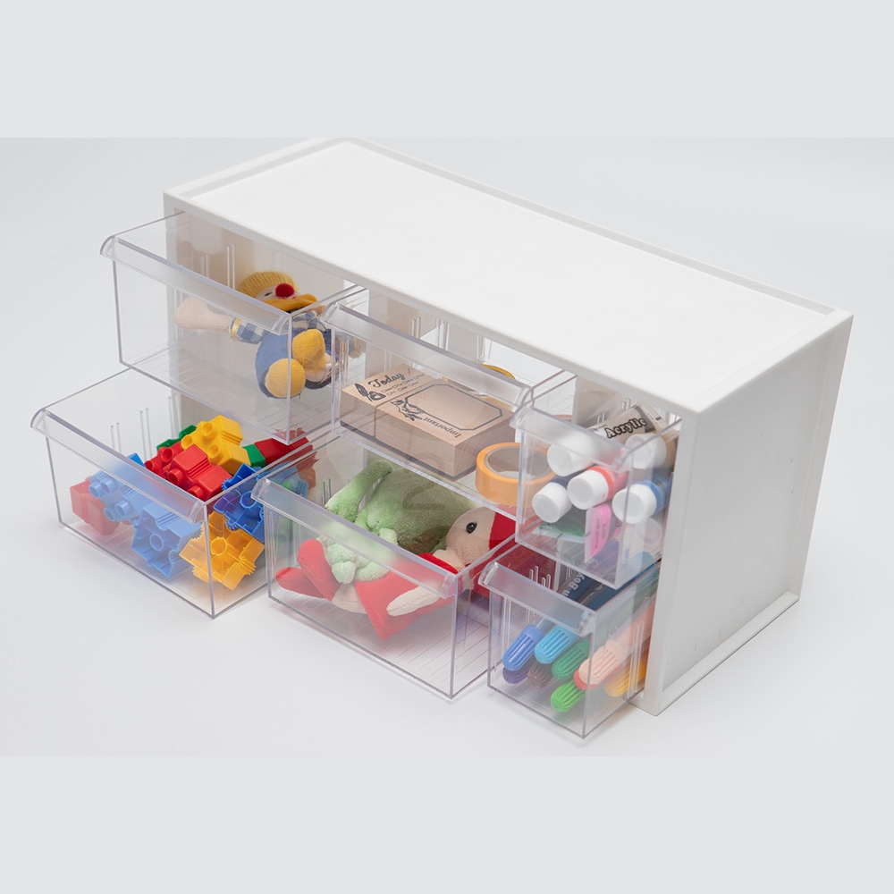 SHUTER 樹德 A9-506 小幫手零件分類箱 白色 6抽 (個)