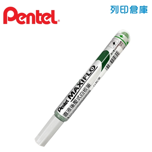 【福利品】PENTEL 飛龍 MWL5S-D 綠色 細字後壓白板筆 1支